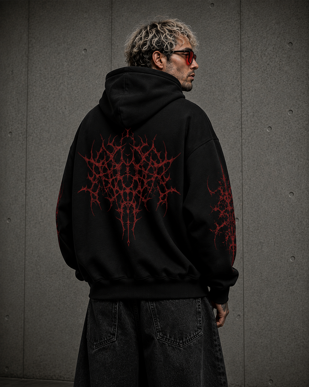 Demon Scar Red Hoodie