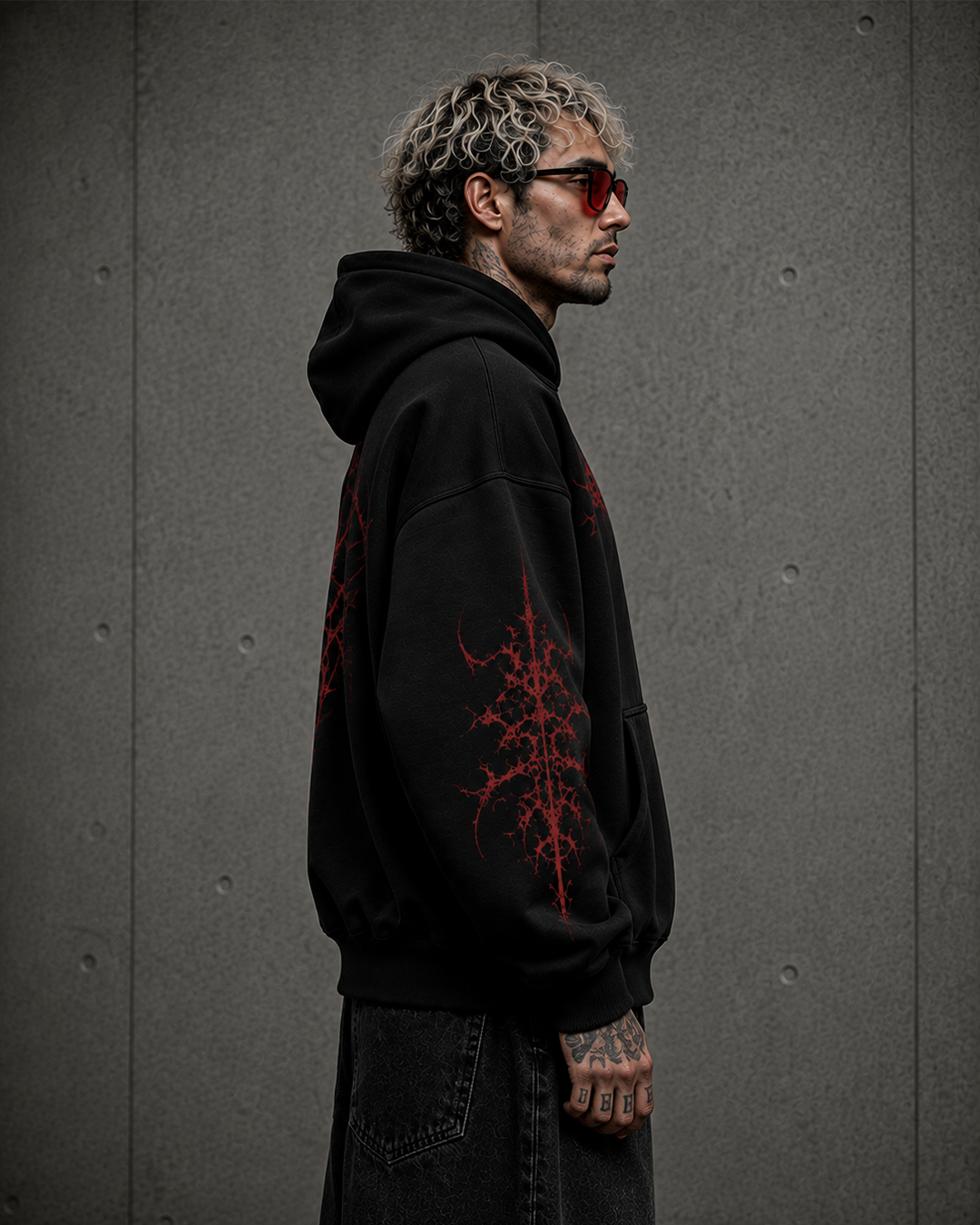 Demon Scar Red Hoodie